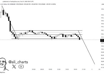 Биткоин пробил поддержку: медвежий флаг указывает на снижение