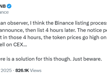 CZ: Листинг токенов на Binance требует реформы