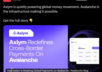 Axiym на базе Avalanche автоматизирует кроссбордер-платежи для MSB