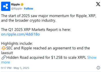 Ripple наращивает активы: XRP достиг $98,6 млрд на фоне новых приобретений
